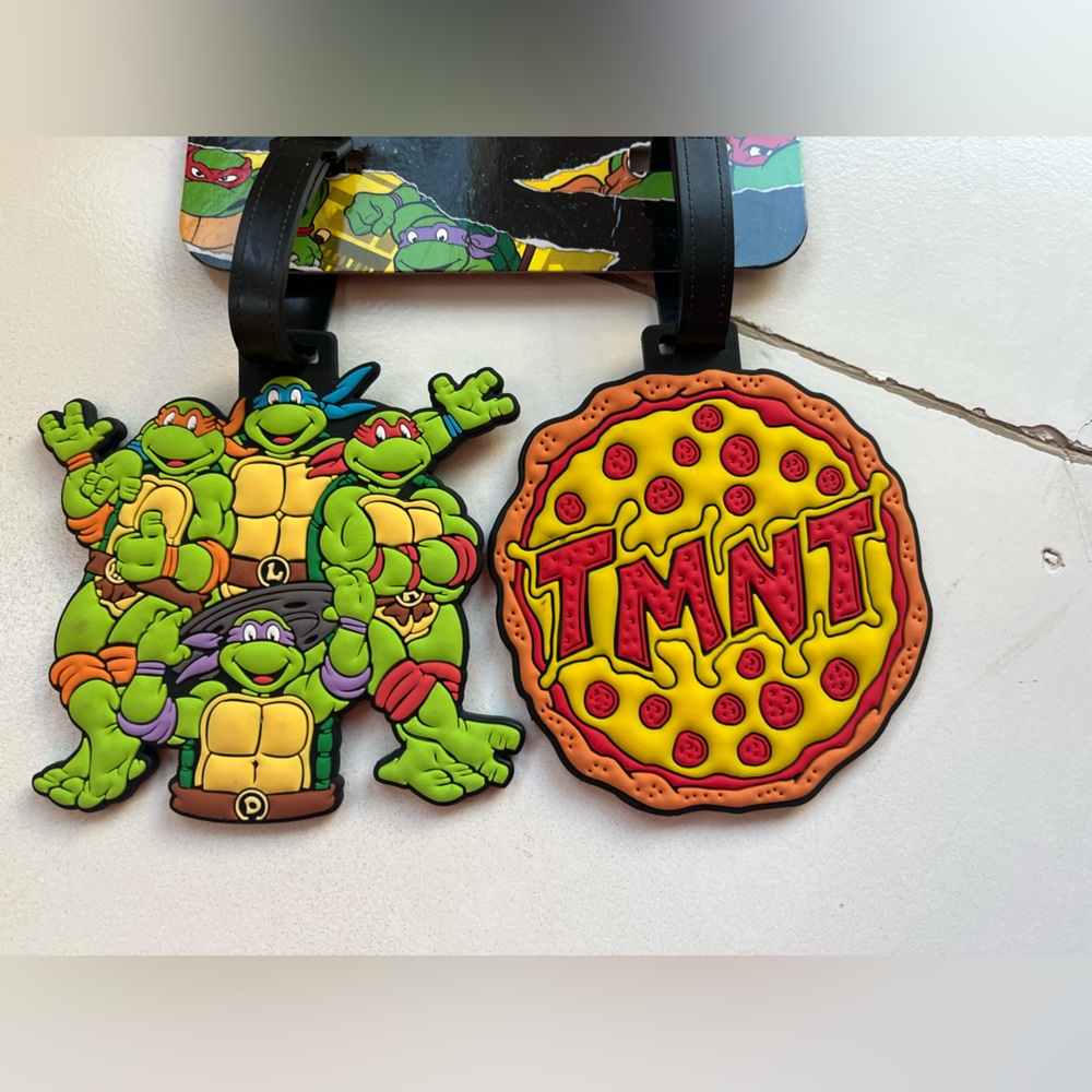 TMNT Pizza and Turtles Bag/Luggage Tags